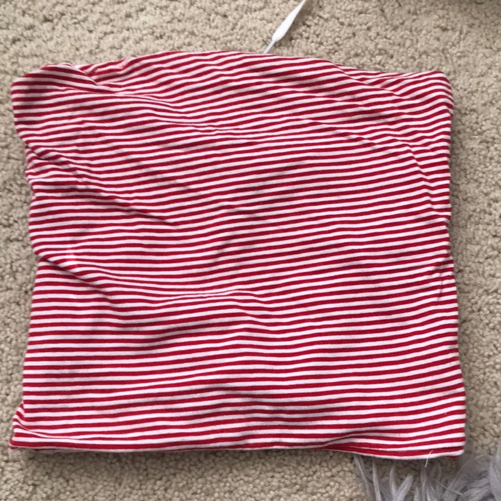 Striped tube top
